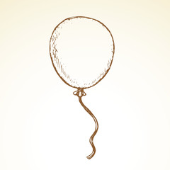 Inflatable balloon. Vector drawing