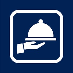 Fototapeta premium Food serving tray - Illustration