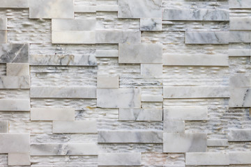 Walls made of marble surface