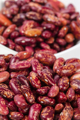 Red beans isolated on white background