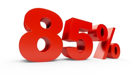 3D rendering shiny red discount 85 percent