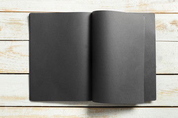 Mockup of blank book