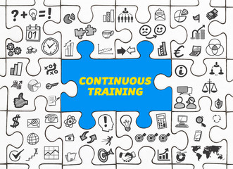 Continuous Training / Puzzle mit Symbole