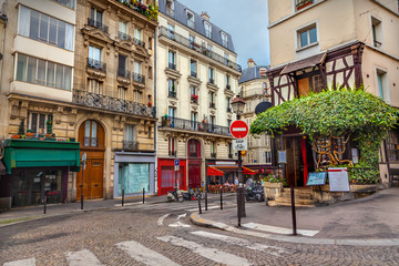 Montmartre in Paris - obrazy, fototapety, plakaty