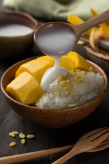 Khao Niew Ma Muang, Mango and sticky rice, Thai Dessert