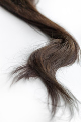 Black Hair Over White