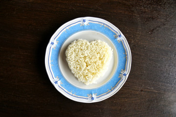 Heart Shape Rice in the Disk