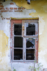 Old and broken window