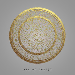 rubber stamp gold illustration