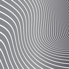 Abstract grey background with white lines. Vector illustration.