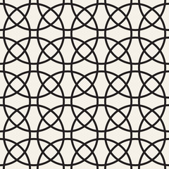 Vector Seamless Pattern. Abstract Geometric Background Design. Stylish Lattice Texture
