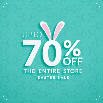 discount banners for happy easter celebration