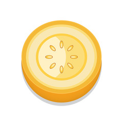 circle Tomato 3D Button Design