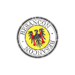 Besancon city stamp