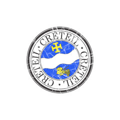 Creteil city stamp