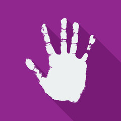 Hand print icon