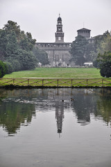 Milan (Italy): Sempione park at fall