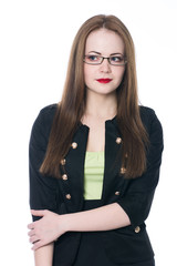 Portrait of a business woman wearing glasses