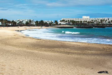 Costa Teguise beach, Lanzarote, Canary islands