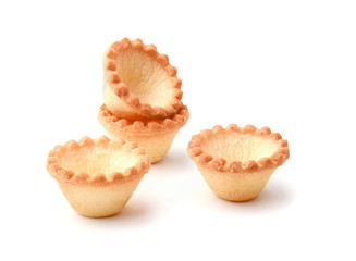 Tartlets group isolated on white