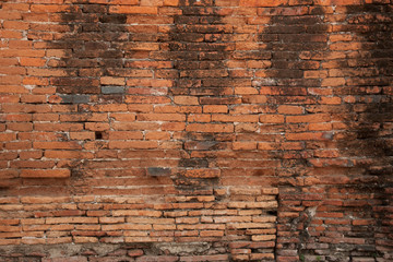 old decay brick wall background