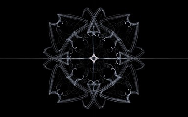 Vintage pattern on a dark background