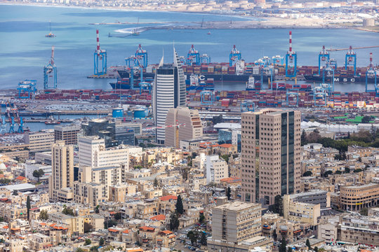 Stadtpanorama - Haifa in Israel