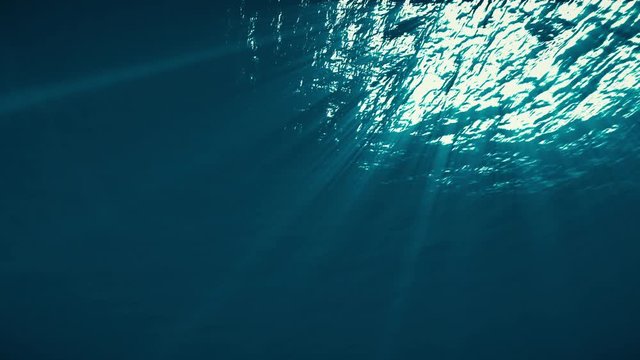 light underwater, seamless loop video 4K