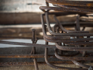 stack of Stirrup for beam reinforced steel