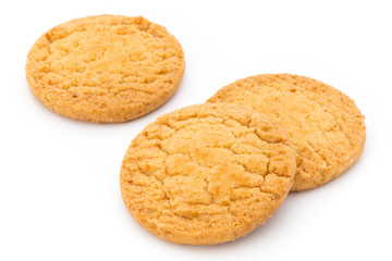 Cookies nuts on the  isolated on white background.