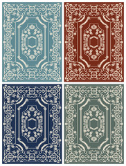Big Area Carpet Design in 4 color variations