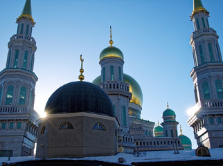 Fototapeta na wymiar mosque near Olympic Avenue