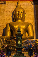 Buddha image in Wat Phra That Chang Kham, Nan, Thailand