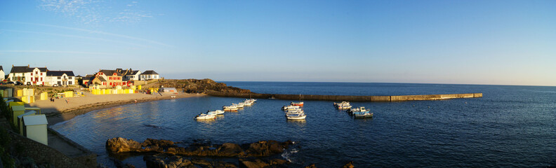 plage de Batz sur mer à la tombé de la nuit