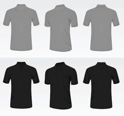 Man polo t shirt vector