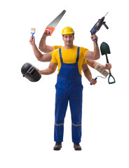 Jack of all trades concept with worker