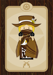 Cartoon Wild West Cowboy