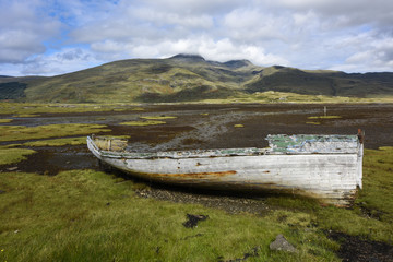 Old fishing boat on Isle of Mull