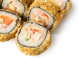 close up view of roll