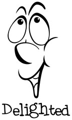 Wordcard for word delighted