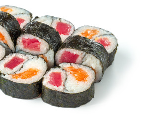 close up view of roll