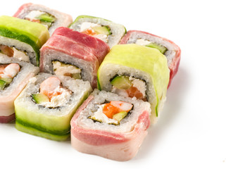 close up view of roll