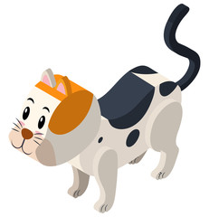 Calio cat in 3D design