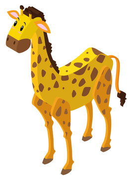 Giraffe in 3D design
