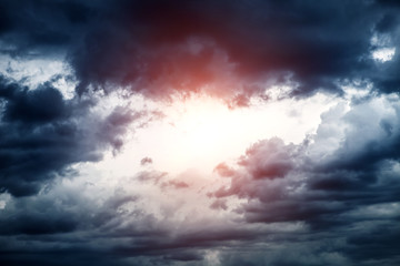 Obraz premium Cloudscape with a Sunlight