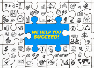 We Help You Succeed! / Puzzle mit Symbole