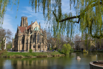 Feuersee Stuttgart Germany Europe Cathedral Religious Old Architecture Destination Visit Travel...