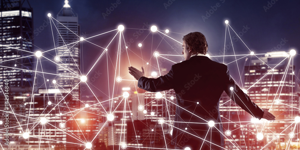 Aufkleber modern technologies and networking as effective tool for modern