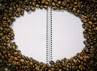 Кофе и блокнот для записей. Идеи для вдохновения