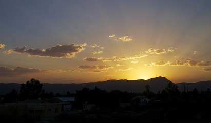 Obraz premium Road Trip Sunset